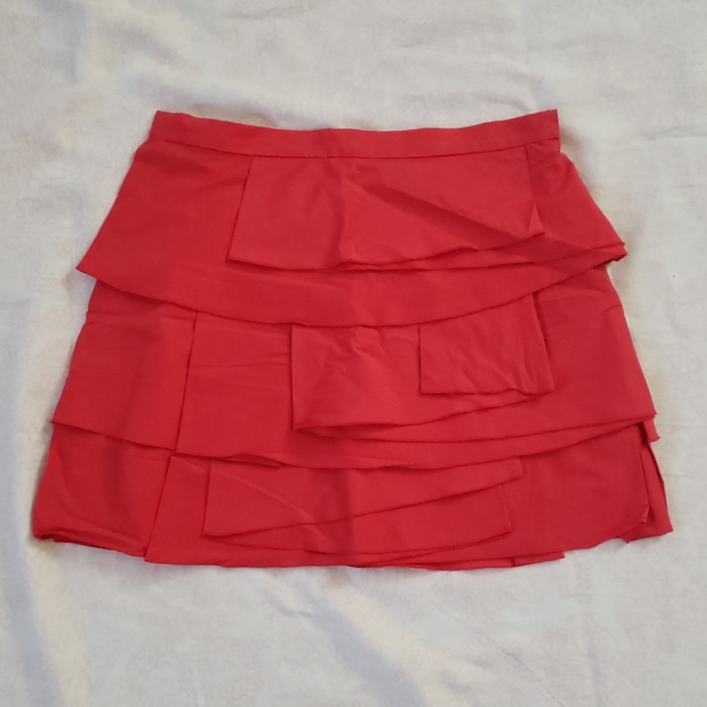 BCBGMAXAZRIA POPPY Tiered Dress Skirt